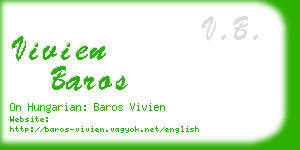 vivien baros business card